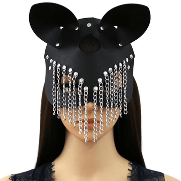 Women's Sexy Face Mask / Leather Sex Mask with Ears - EVE's SECRETS